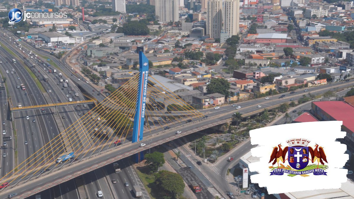 Concurso da Prefeitura de Guarulhos SP: vista aérea da cidade - Divulgação