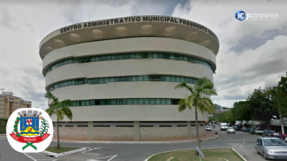 Concurso da Prefeitura de Muriaé: fachada do prédio da prefeitura - Divulgação/Prefeitura de Muriaé