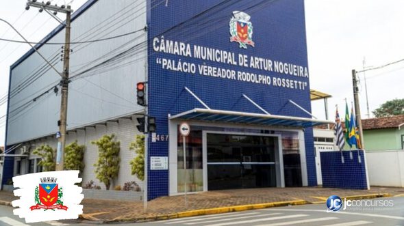Concurso da Câmara de Artur Nogueira: fachada do prédio do Legislativo - Foto: Divulgação