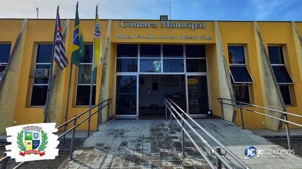 Concurso da Câmara de Embu-Guaçu SP: fachada do prédio do Legislativo - Divulgação