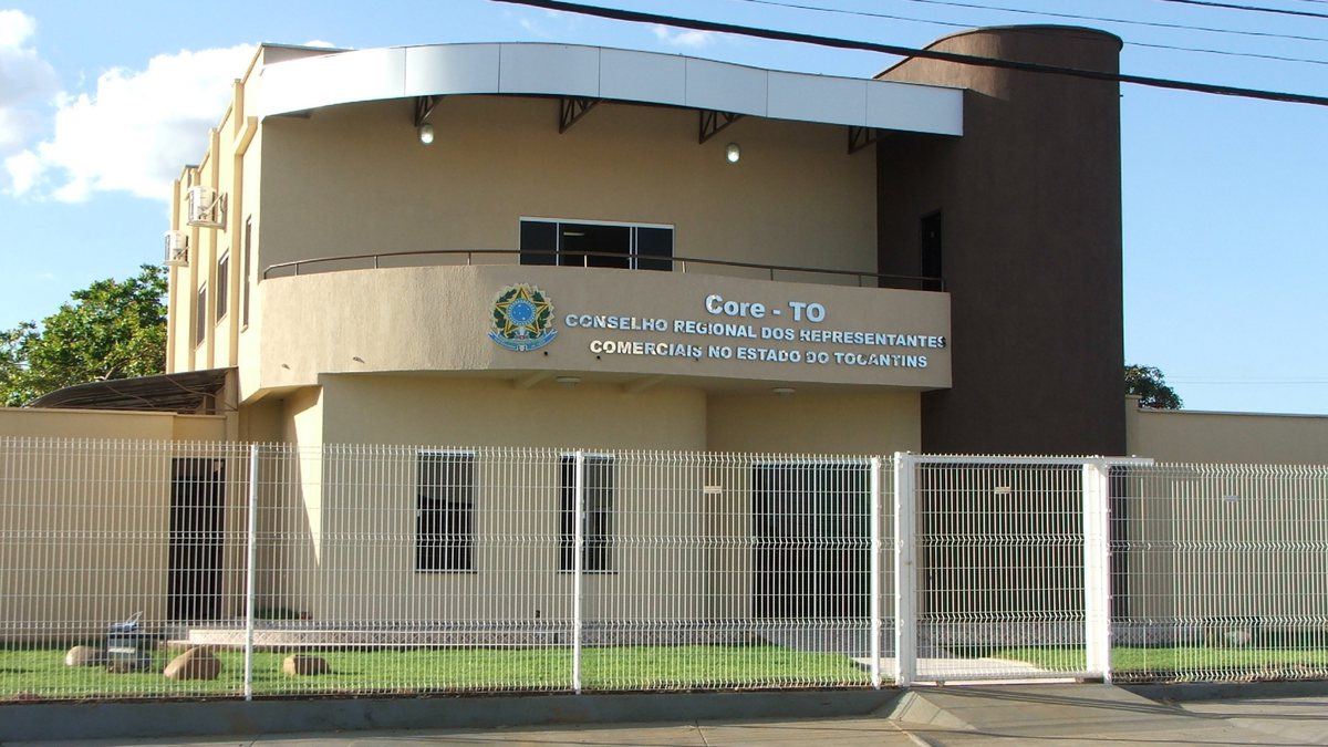 Concurso Core TO: sede do Conselho Regional dos Representantes Comerciais do Tocantins