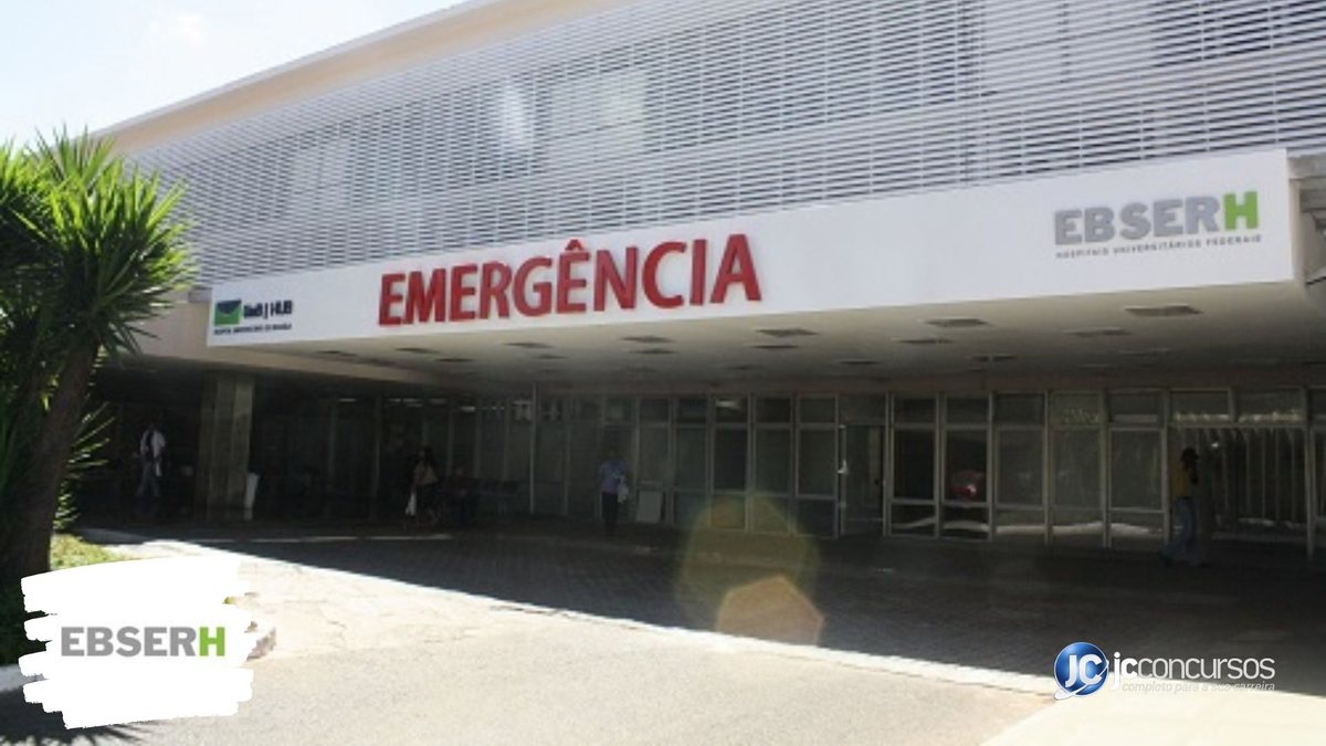 Concurso da Ebserh: Hospital Universitário de Brasília, gerenciado pela estatal - Foto: Divulgação