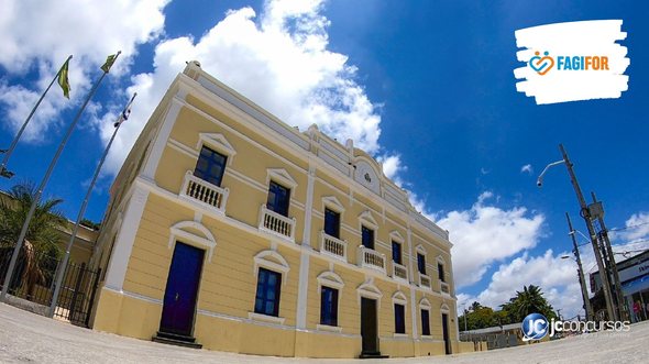 Concurso da Fagifor: fachada do Palácio João Brígido, sede do governo municipal - Foto: Thiago Matine/Prefeitura de Fortaleza