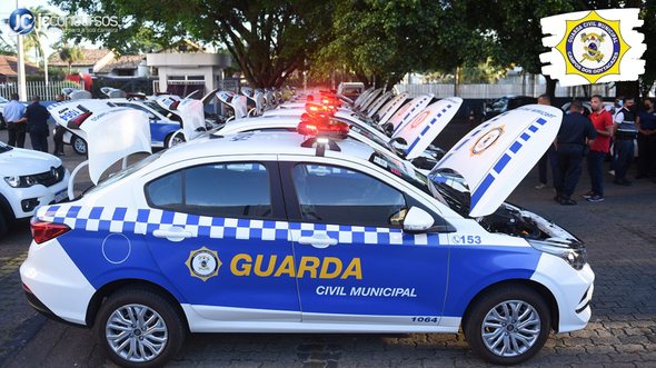 Concurso da GCM de Campos dos Goytacazes: viaturas da Guarda Civil Municipal - Crédito: César Ferreira