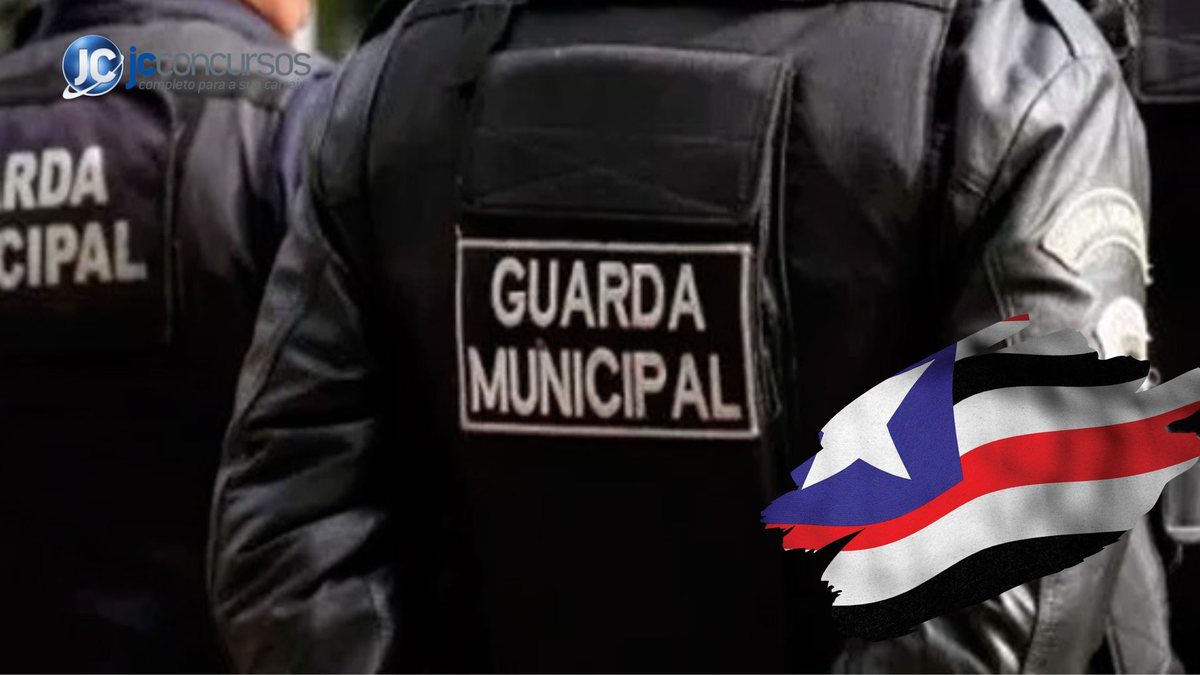 Concurso Prefeitura de Balsas: guarda civil municipal com braços para trás