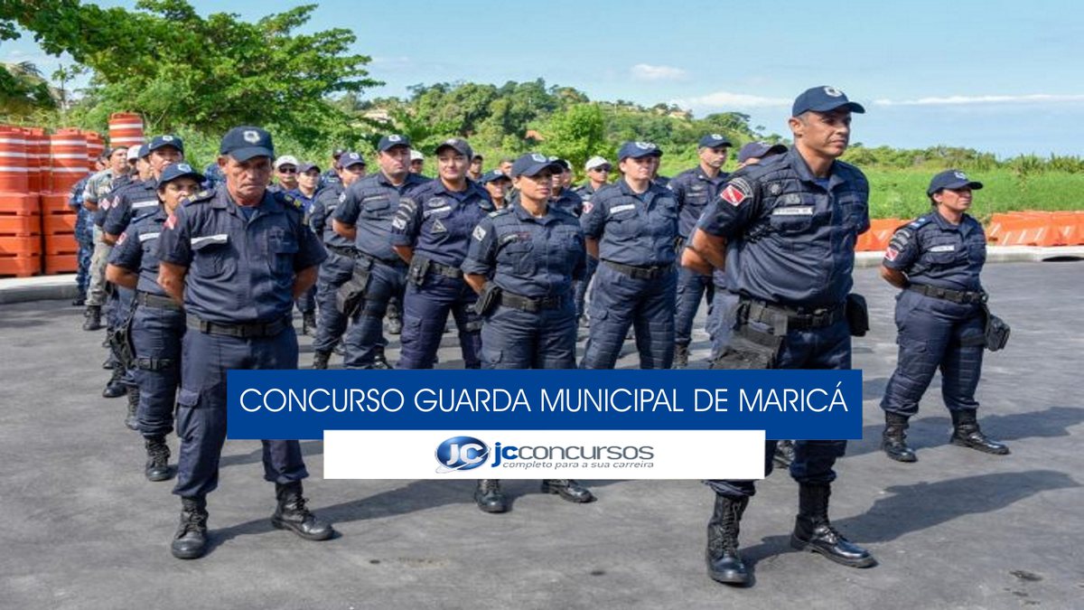 Concurso Guarda Municipal de Maricá - agentes da corporação perfilados