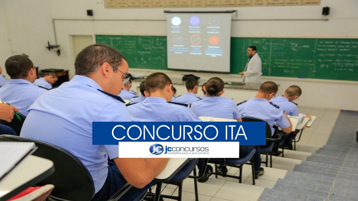 Concurso ITA - estudantes durante aula no Instituto Tecnológico de Aeronáutica