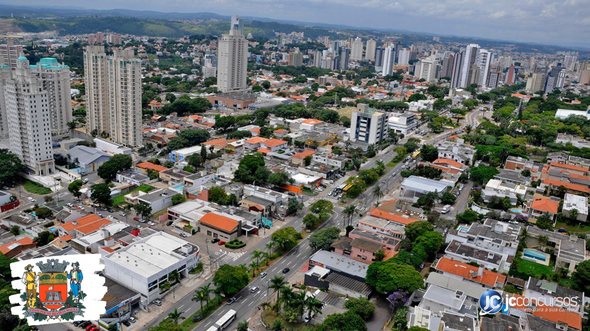 Processo seletivo de Jundiaí SP: vista aérea da cidade - Foto: Divulgação