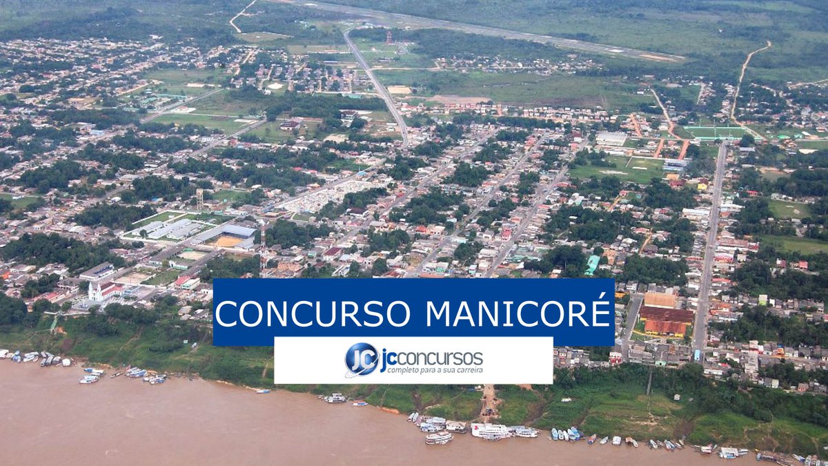 Concurso Prefeitura de Manicoré AM: vista aérea da cidade