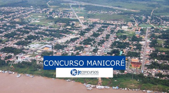 Concurso Prefeitura de Manicoré AM: vista aérea da cidade - Divulgação