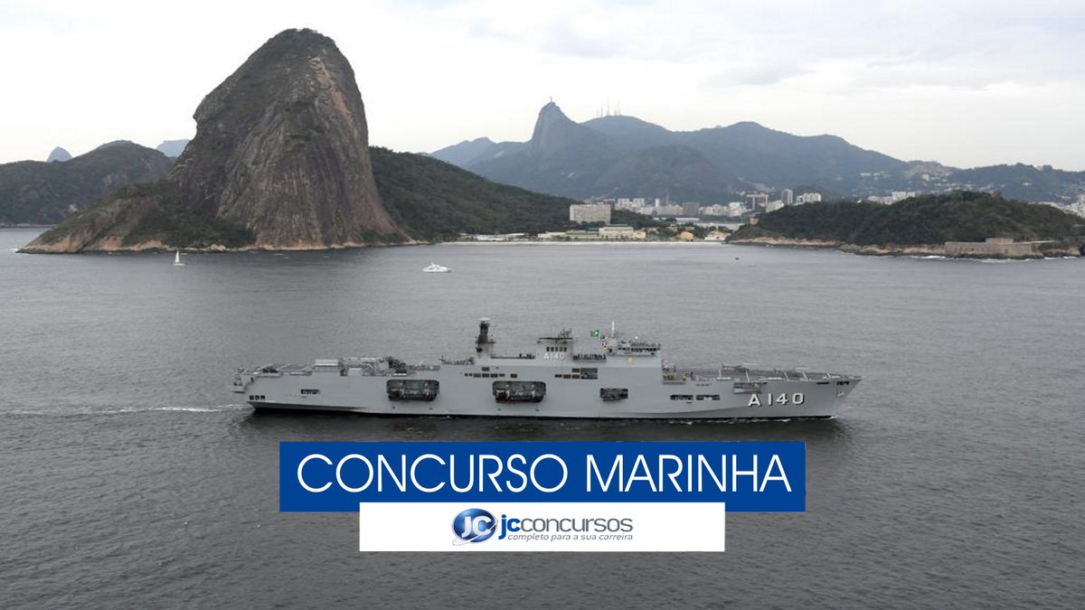 Concurso Marinha - navio próximo à costa brasileira