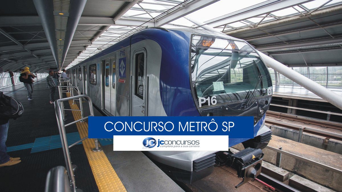 Concurso Metrô SP: trem do metrô sp
