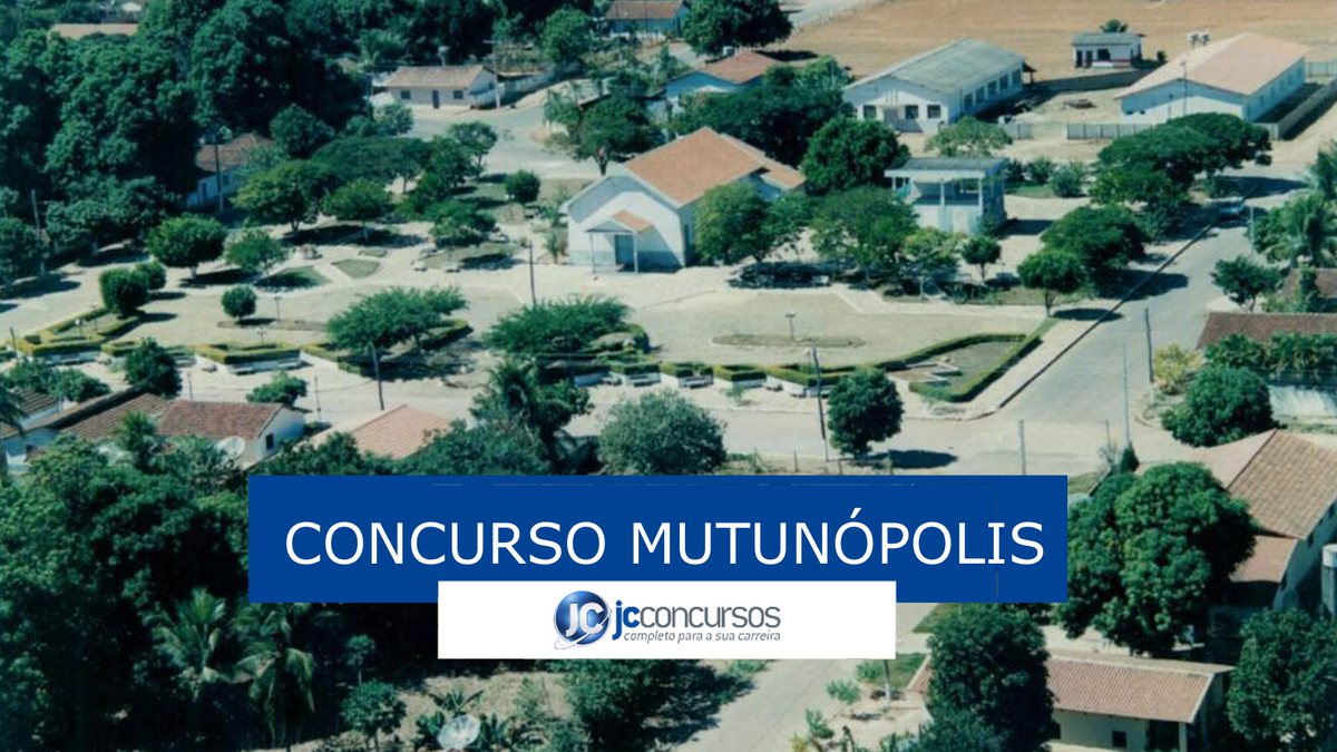 Concurso da Prefeitura de Mutunópolis: vista aérea da cidade