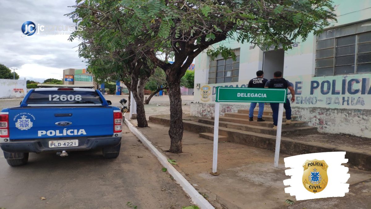 Concurso da PC BA: agentes entram em delegacia da Polícia Civil da Bahia