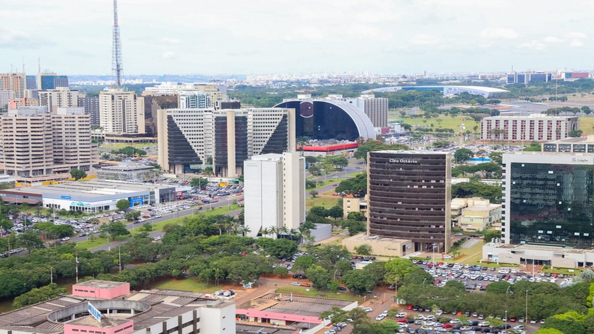 Concurso PGDF: vista panorâmica da cidade de Brasília
