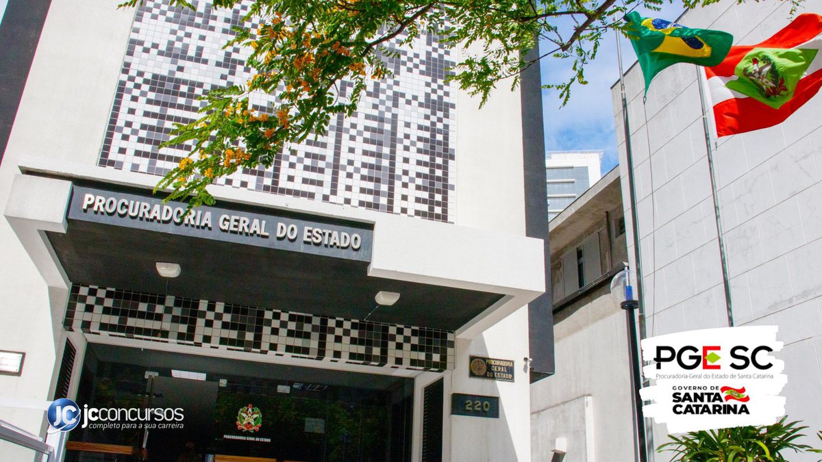 Concurso da PGE SC: sede da Procuradoria-Geral do Estado de Santa Catarina, em Florianópolis