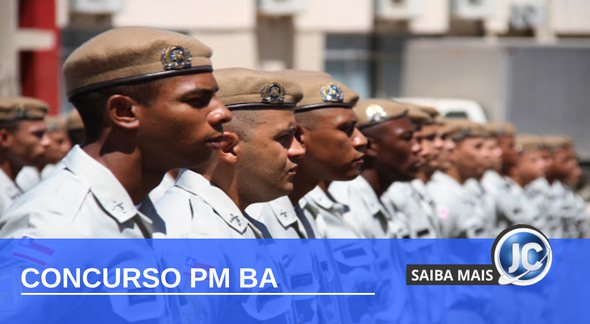 Concurso PM BA - soldados perfilados - Divulgação