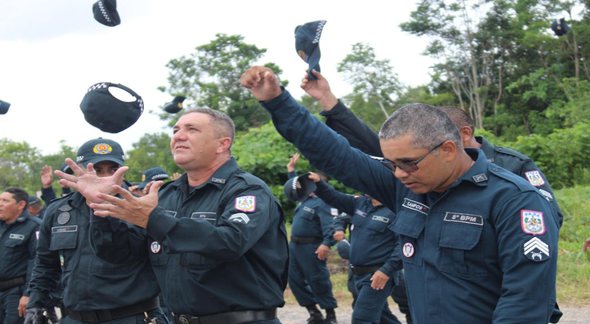 Concurso PM PA: soldados durante cerimônia de formatura - Divulgação
