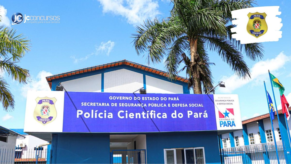 Processo seletivo da Polícia Científica do Pará: sede da corporação, em Belém