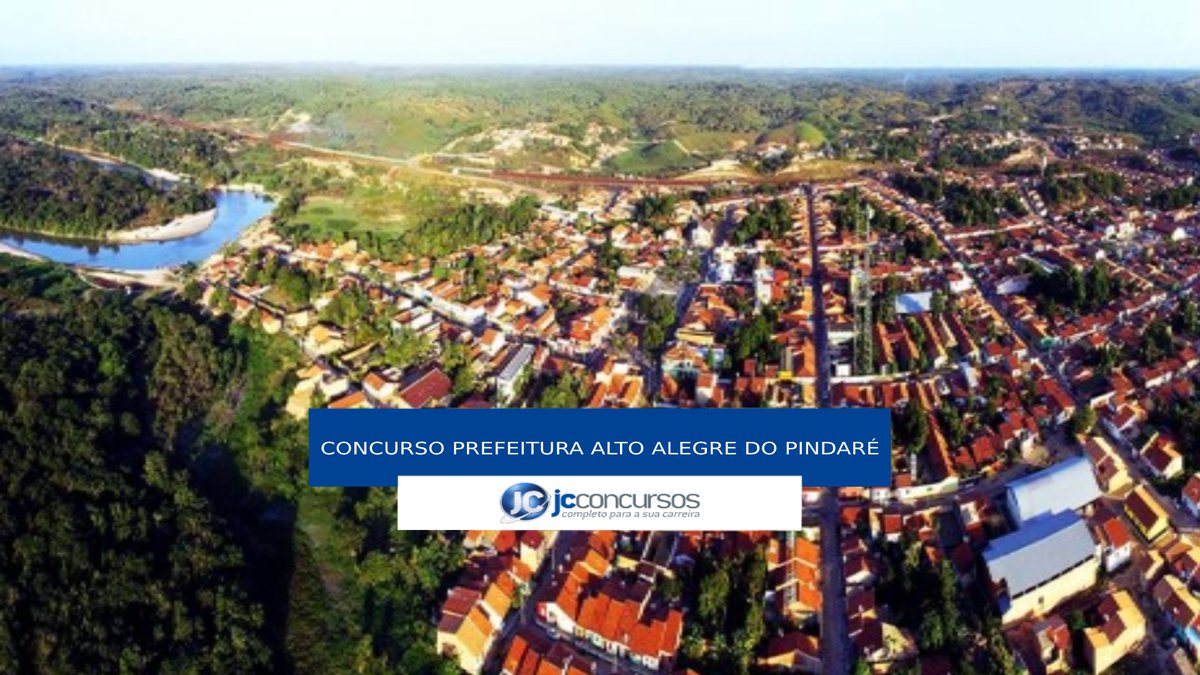 Concurso Prefeitura de Alto Alegre do Pindaré - vista aérea do município