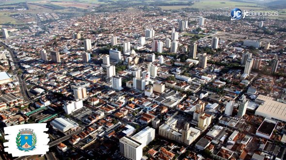 Concurso da Prefeitura de Araraquara SP: vista aérea da cidade - Divulgação