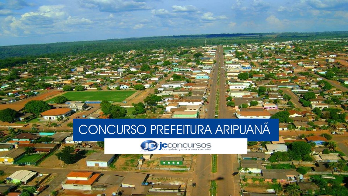 Concurso Prefeitura de Aripuanã - vista aérea do município