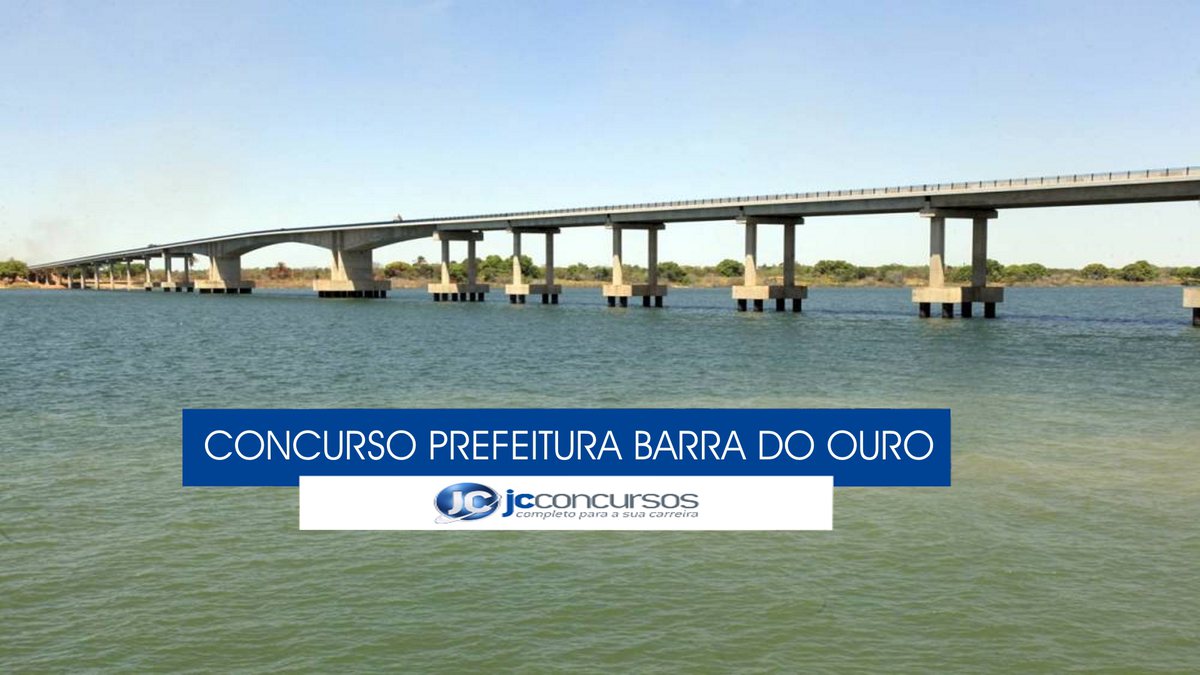 Concurso Prefeitura de Barra do Ouro - ponte que liga o município ao distrito de Bielândia
