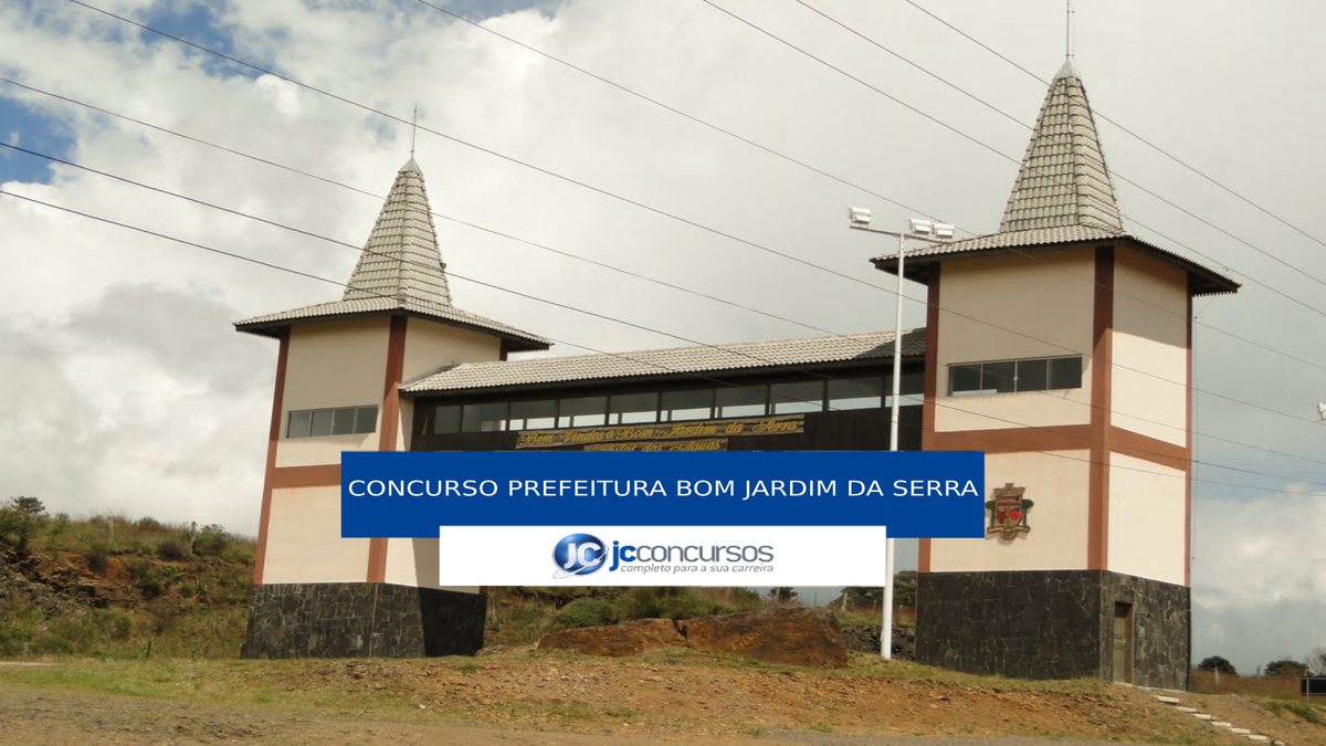 Concurso Prefeitura de Bom Jardim da Serra - portal de entrada do município