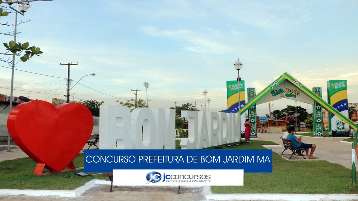 Concurso Prefeitura de Bom Jardim MA - letreiro turístico do município