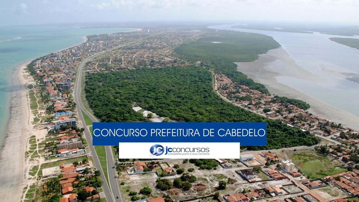 Concurso Prefeitura de Cabedelo - vista aérea do município