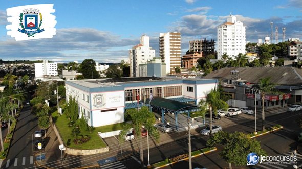 Concurso da Prefeitura de Caçador SC: sede do Executivo - Divulgação