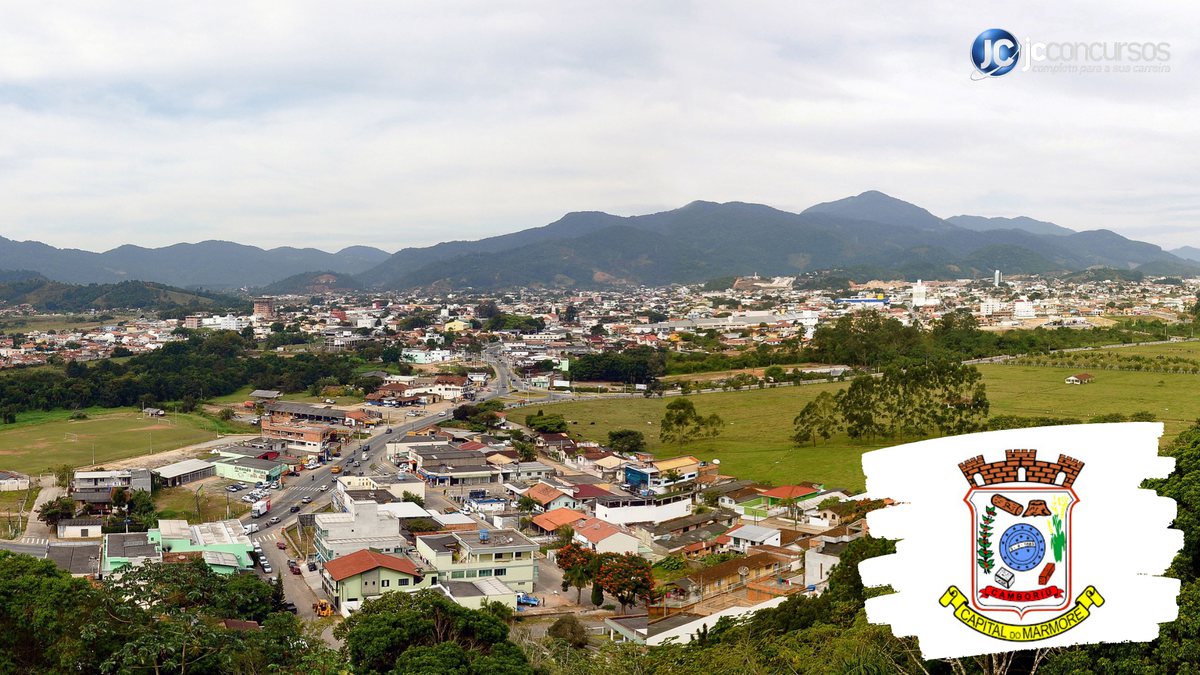 Processo seletivo de Camboriú SC: vista aérea da cidade