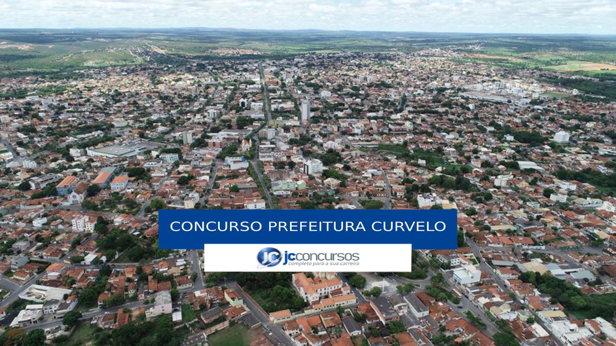 Concurso Prefeitura de Curvelo - vista aérea do município