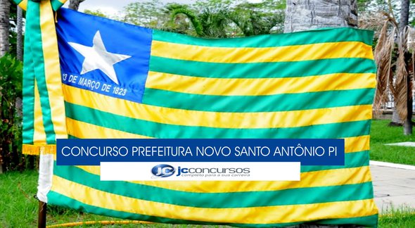 Concurso Prefeitura de Novo Santo Antônio - bandeira do estado do Piauí - Divulgação