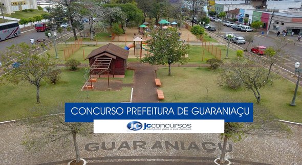 Concurso Prefeitura de Guaraniaçu - vista aérea do município - Divulgação