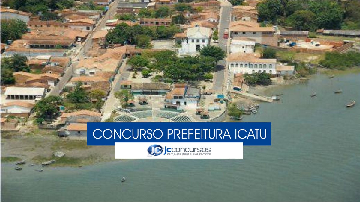 Concurso Prefeitura de Icatu - vista aérea do município