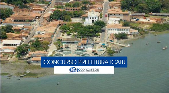 Concurso Prefeitura de Icatu - vista aérea do município - Divulgação