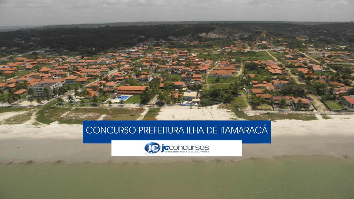Concurso Prefeitura da Ilha de Itamaracá - vista aérea do município