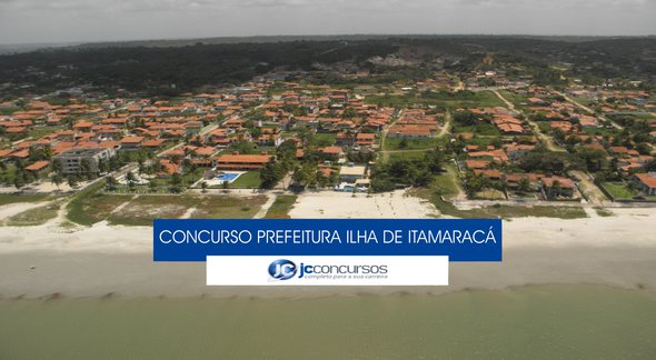 Concurso Prefeitura da Ilha de Itamaracá - vista aérea do município - Divulgação