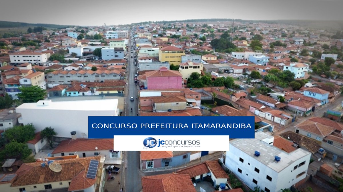 Concurso Prefeitura de Itamarandiba - vista aérea do município