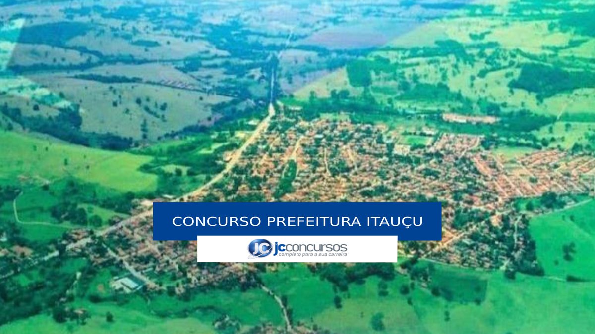 Concurso Prefeitura de Itauçu - vista aérea do município
