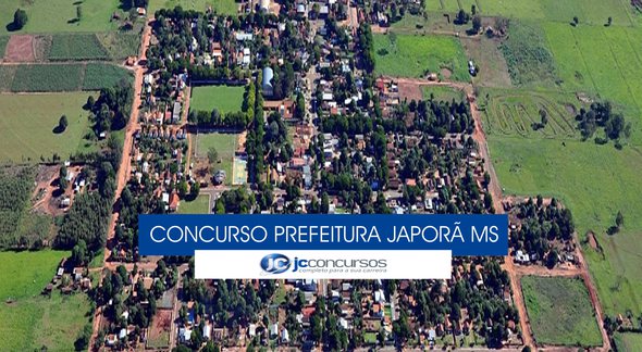 Concurso Prefeitura de Japorã - vista aérea do município - Divulgação