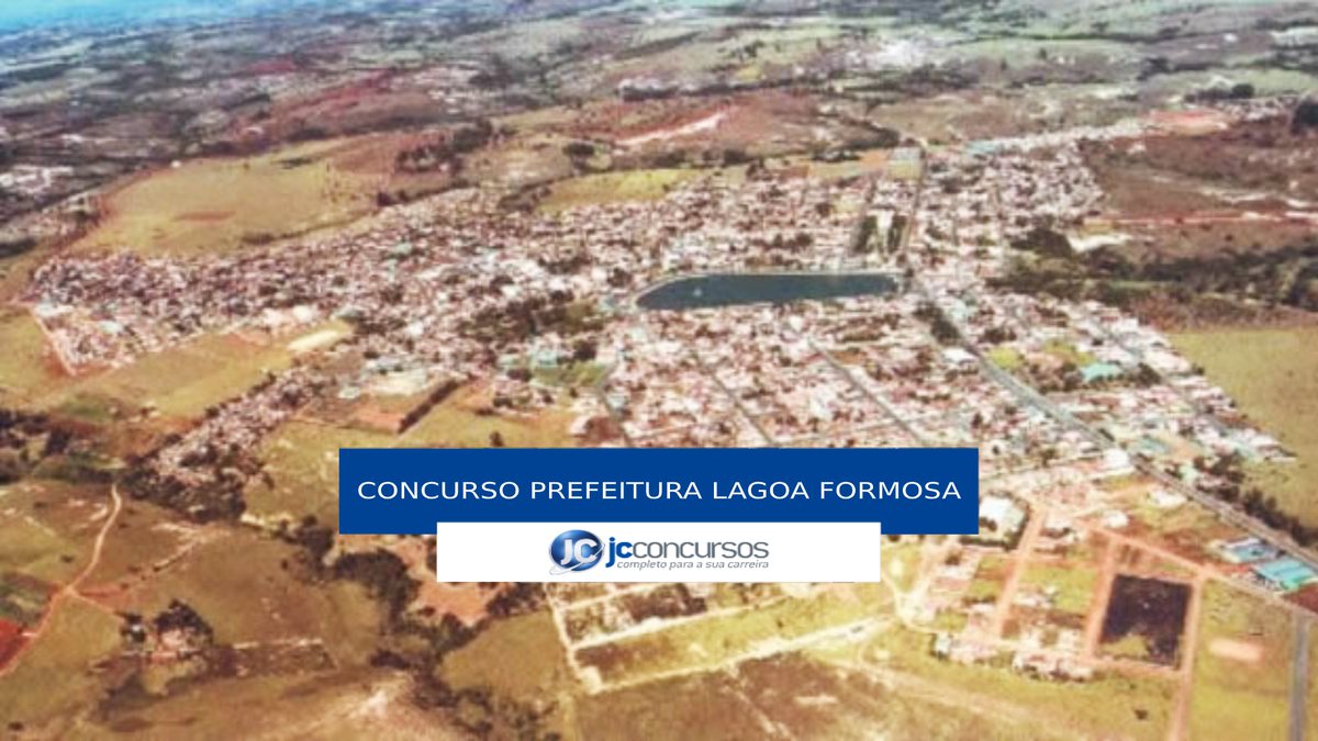 Concurso Prefeitura de Lagoa Formosa - vista aérea do município