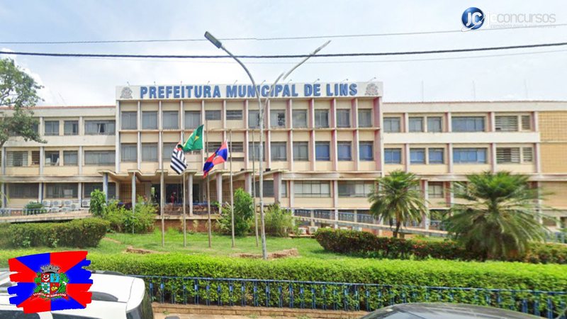 Concurso da Prefeitura de Lins SP: fachada da sede do Executivo