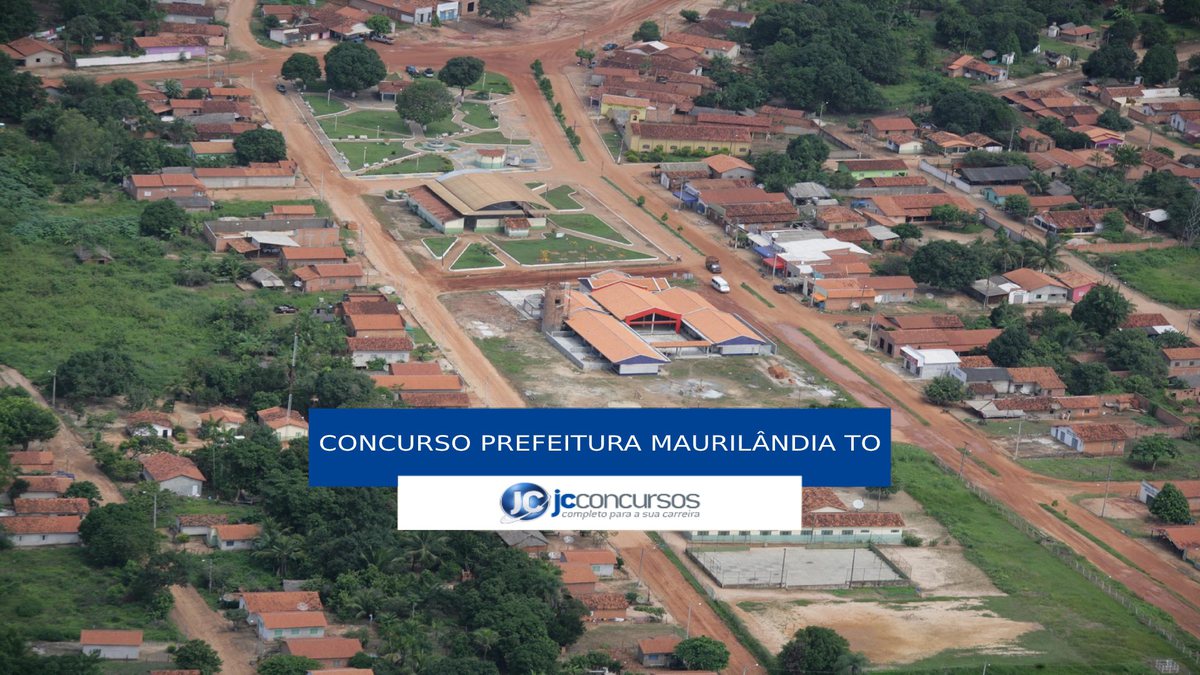 Concurso Prefeitura de Maurilândia do Tocantins - vista aérea do município
