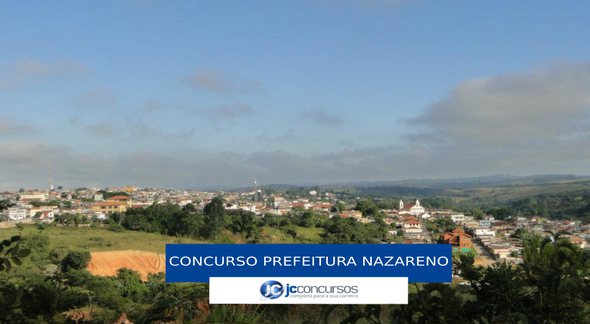 Concurso Prefeitura de Nazareno - vista panorâmica da cidade - Unifal