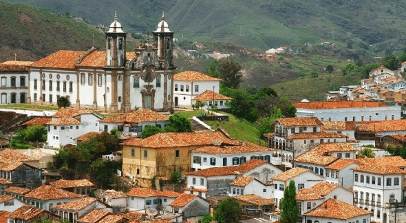 Cidade de Ouro Branco, em Minas Gerais, vista do alto - Divulgação