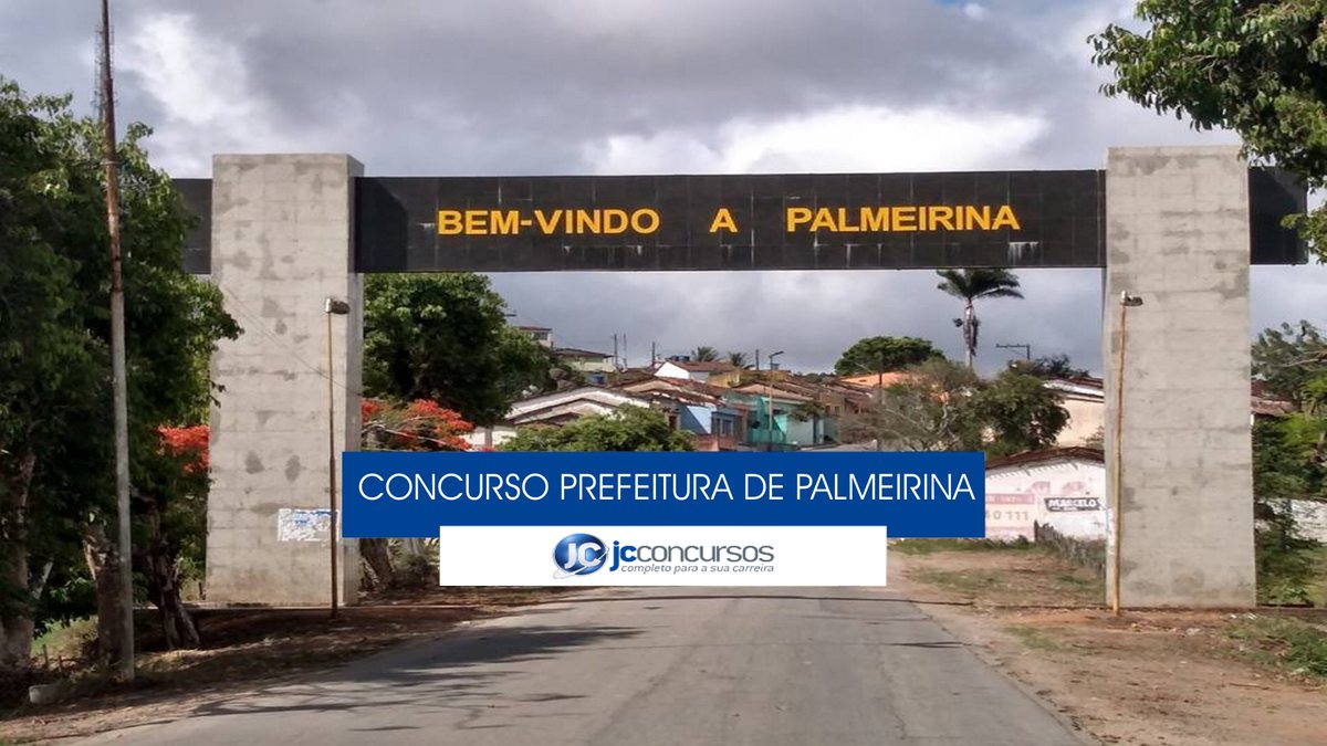 Concurso Prefeitura de Palmeirina: portal de entrada do município