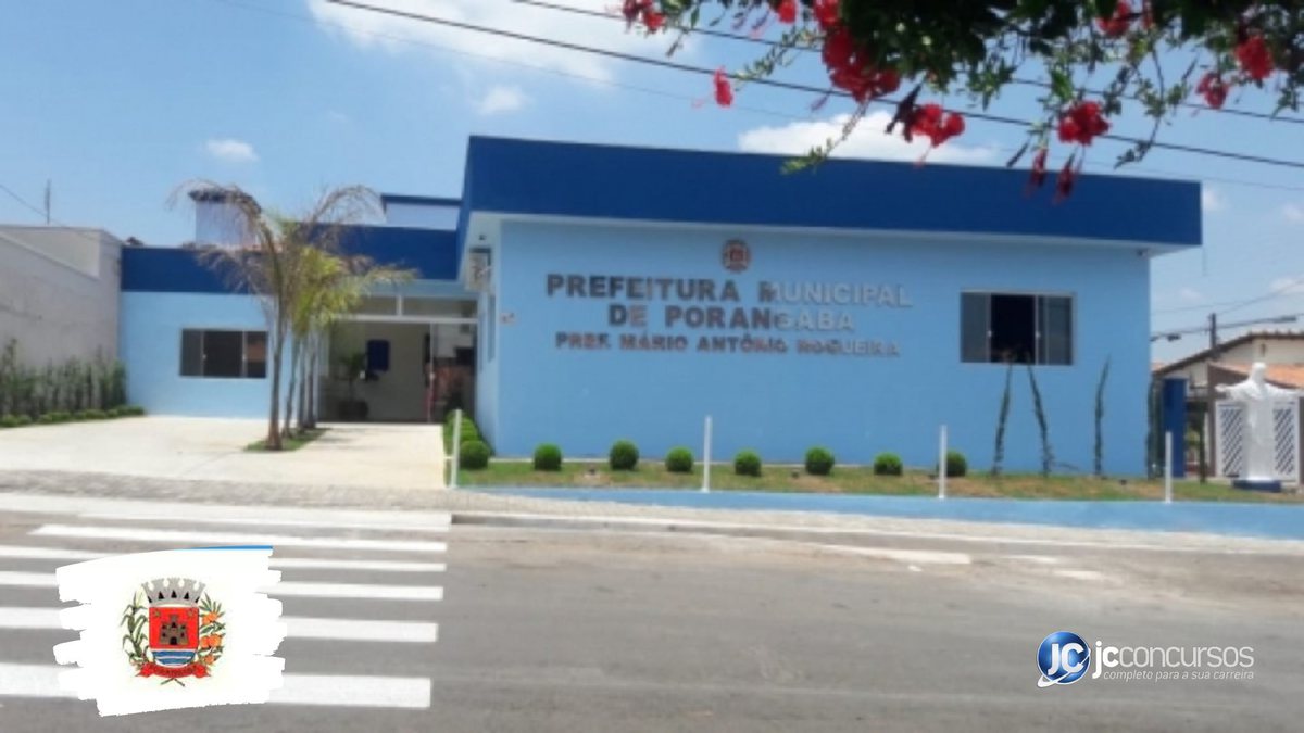 Concurso da Prefeitura de Porangaba: fachada do prédio do Executivo