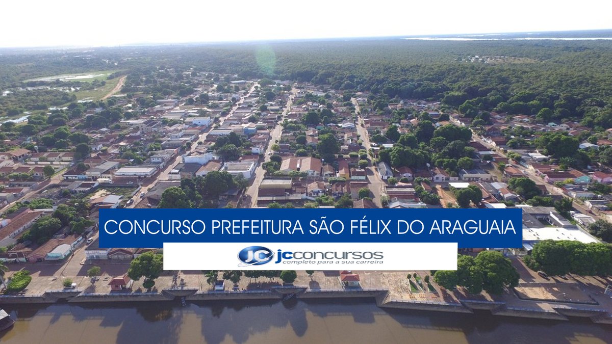 Concurso Prefeitura de São Félix do Araguaia - vista aérea do município